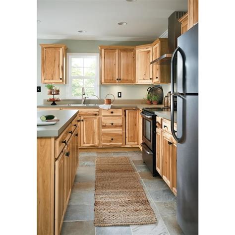 lowe's hickory cabinets in stock